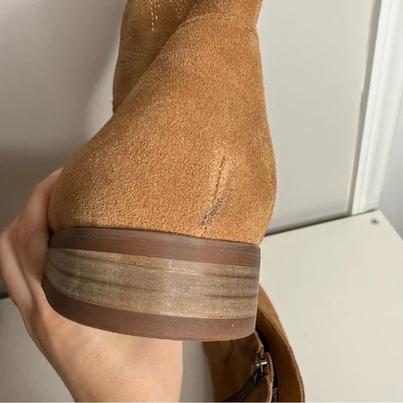 Dingo Men’s Tan Brooks Embroidered Round Toe Zip Up Boots Ankle - 10.5 - Picture 11 of 12